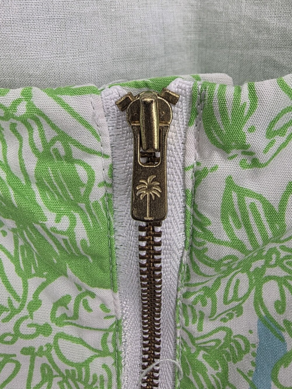 Lilly Pulitzer Green and Blue Floral Mini Dress - Picture 12 of 14